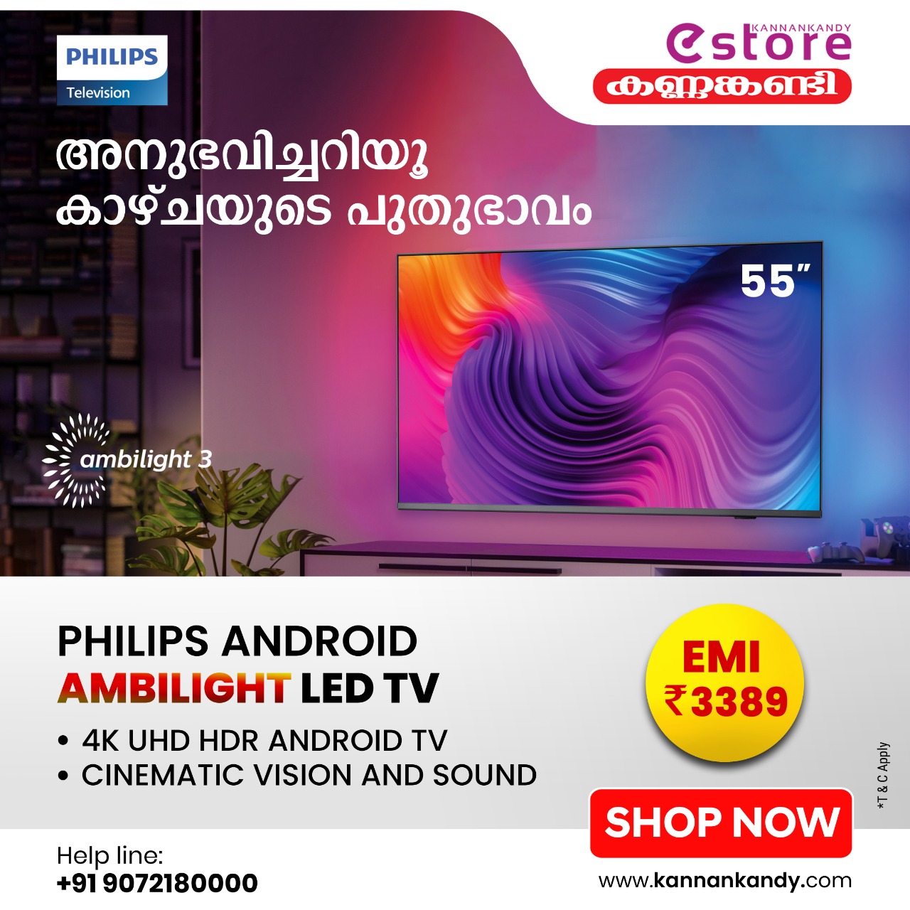 Kannankandy Philips-Android-ambilight-LED-TV